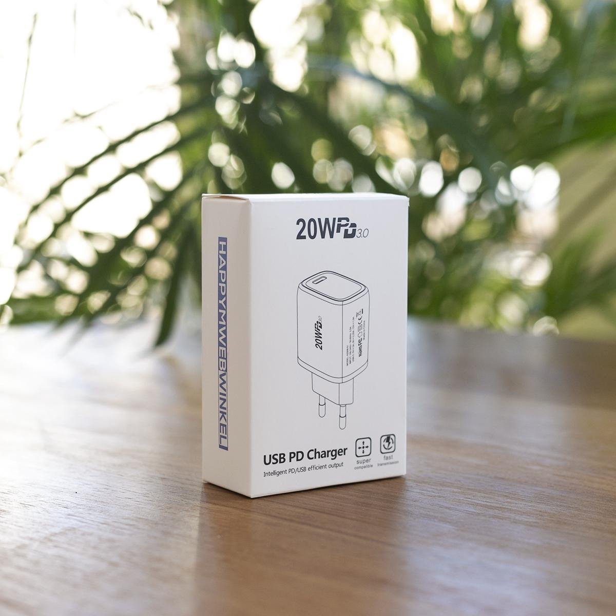 USB-C oplaad adapter - QC 3.0 Fast Charger - Smartphone Oplader