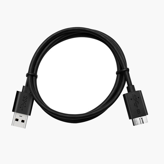 Happym USB-A naar Micro USB 3.0 datakabel zwart