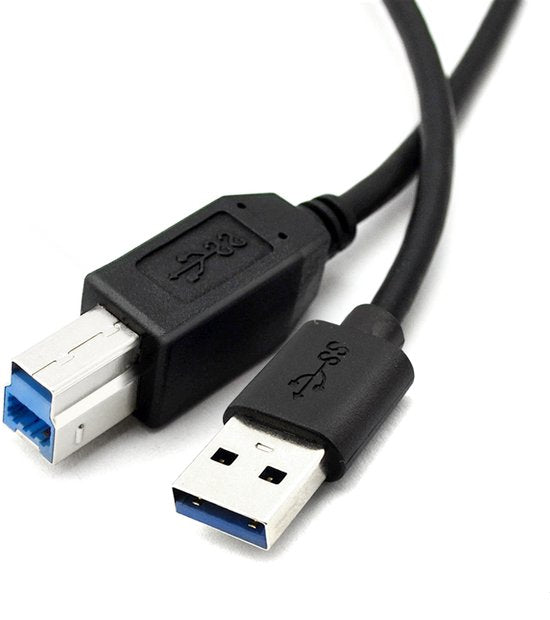 Happym USB-B kabels voor printer en externe harde schijf