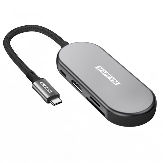 USB-C Hub 7-in-1 Multifunction Docking Station - 4K HDMI 60Hz, PD 100W, 3x USB 3.0, SD/TF Kaartlezer - Universeel voor MacBook, iPad, Windows Laptop