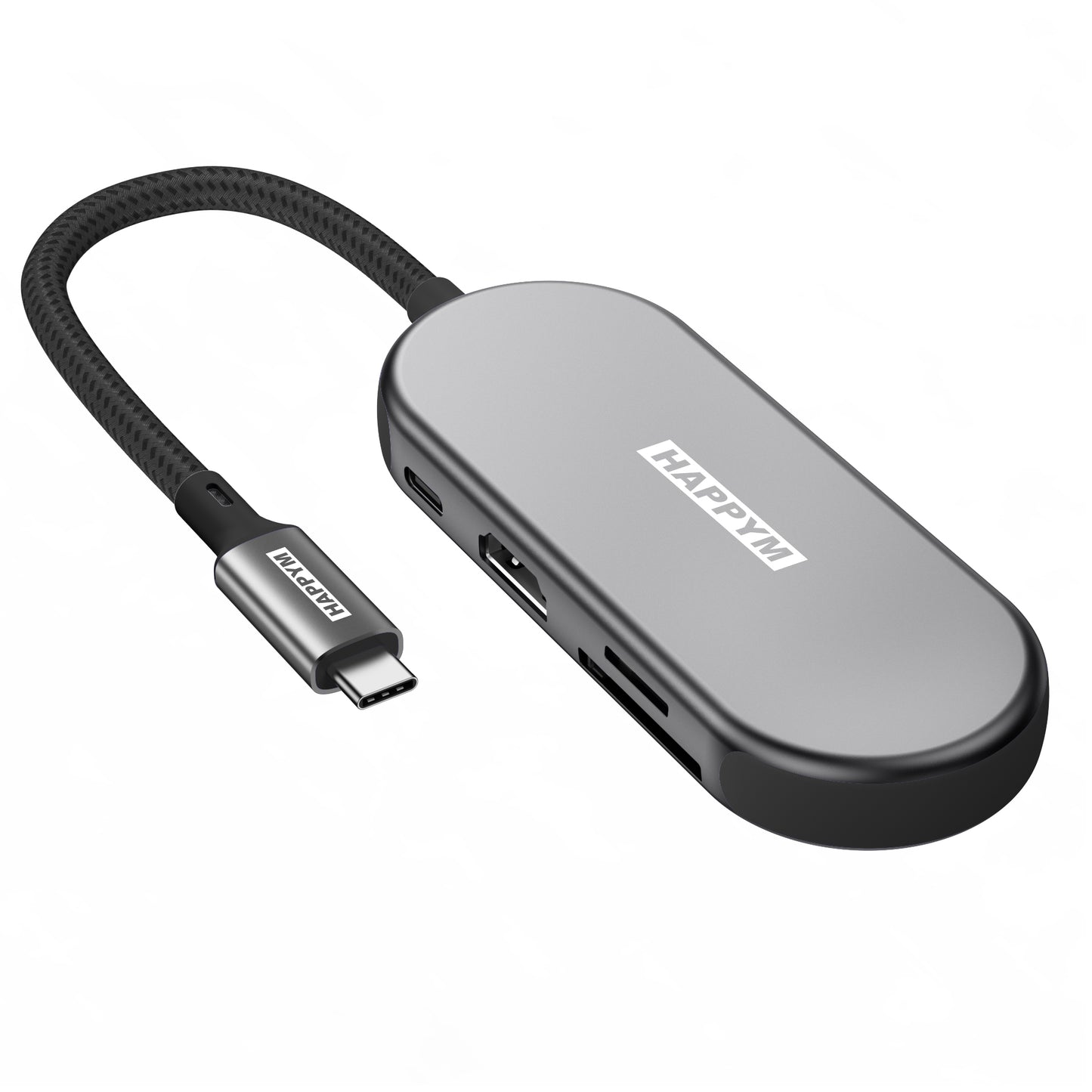 USB-C Hub 7-in-1 Multifunction Docking Station - 4K HDMI 30Hz, PD 100W, USB 3.0 & 2.0, SD/TF Kaartlezer - Universeel voor MacBook, iPad, Windows Laptop