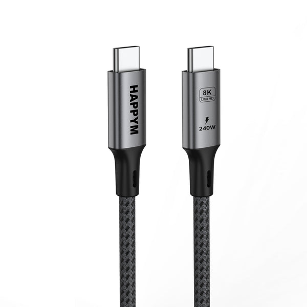 Happym USB-C 4.0 kabel 40Gbps 240W