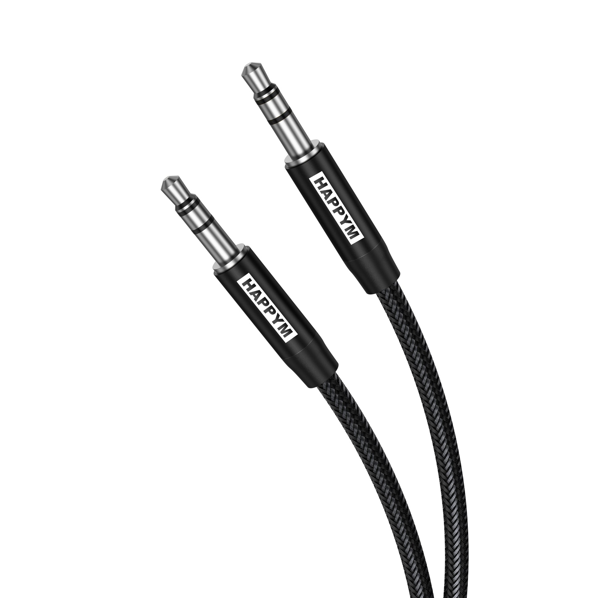 AUX kabel 3.5mm stereo aansluitingen close-up