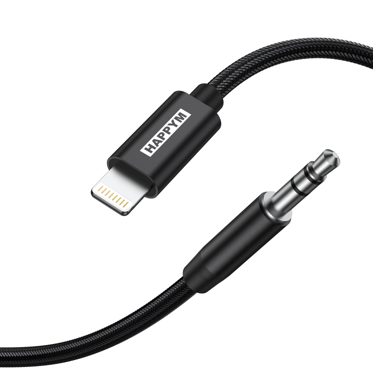 iPhone AUX kabel Lightning connector close-up
