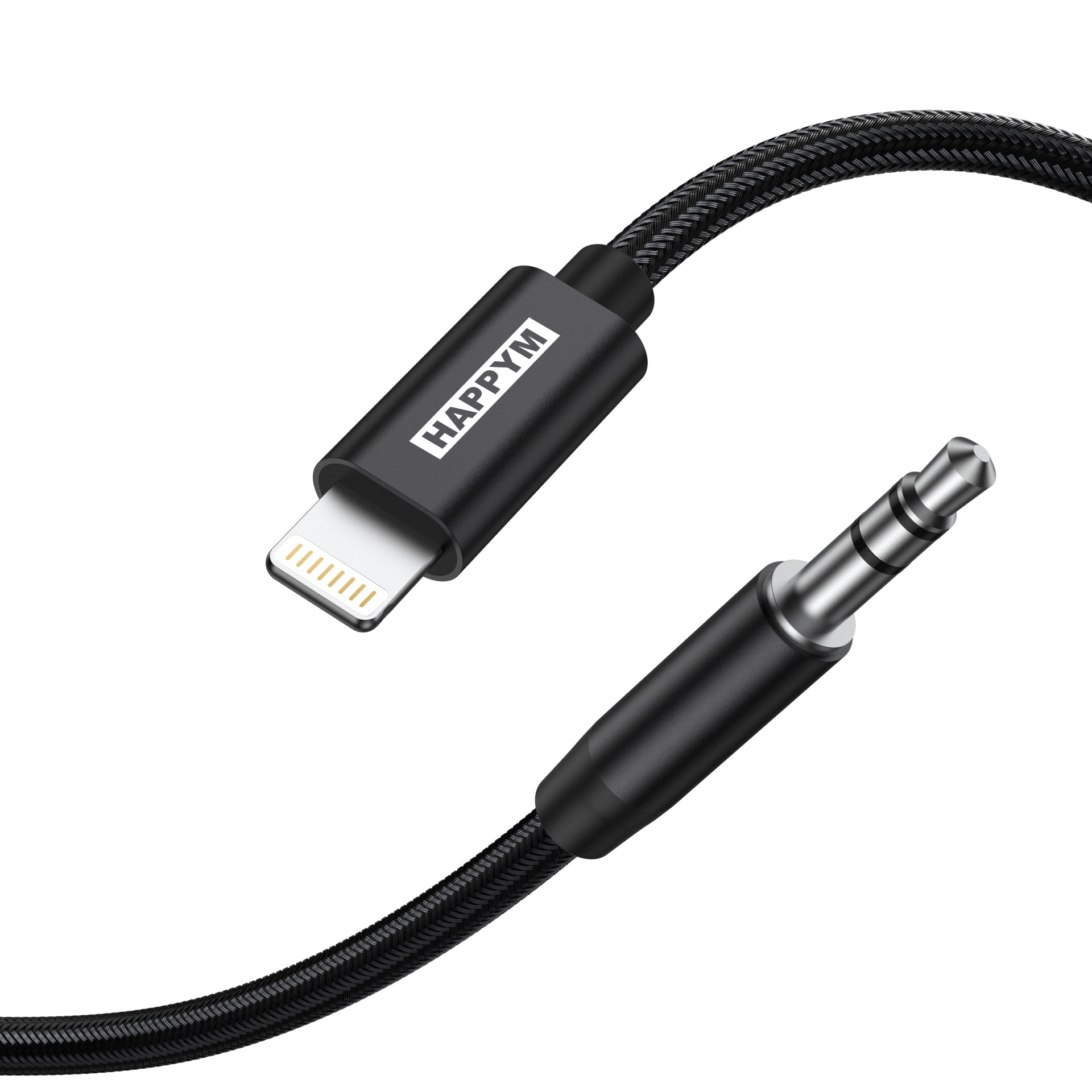 iPhone AUX kabel Lightning connector close-up