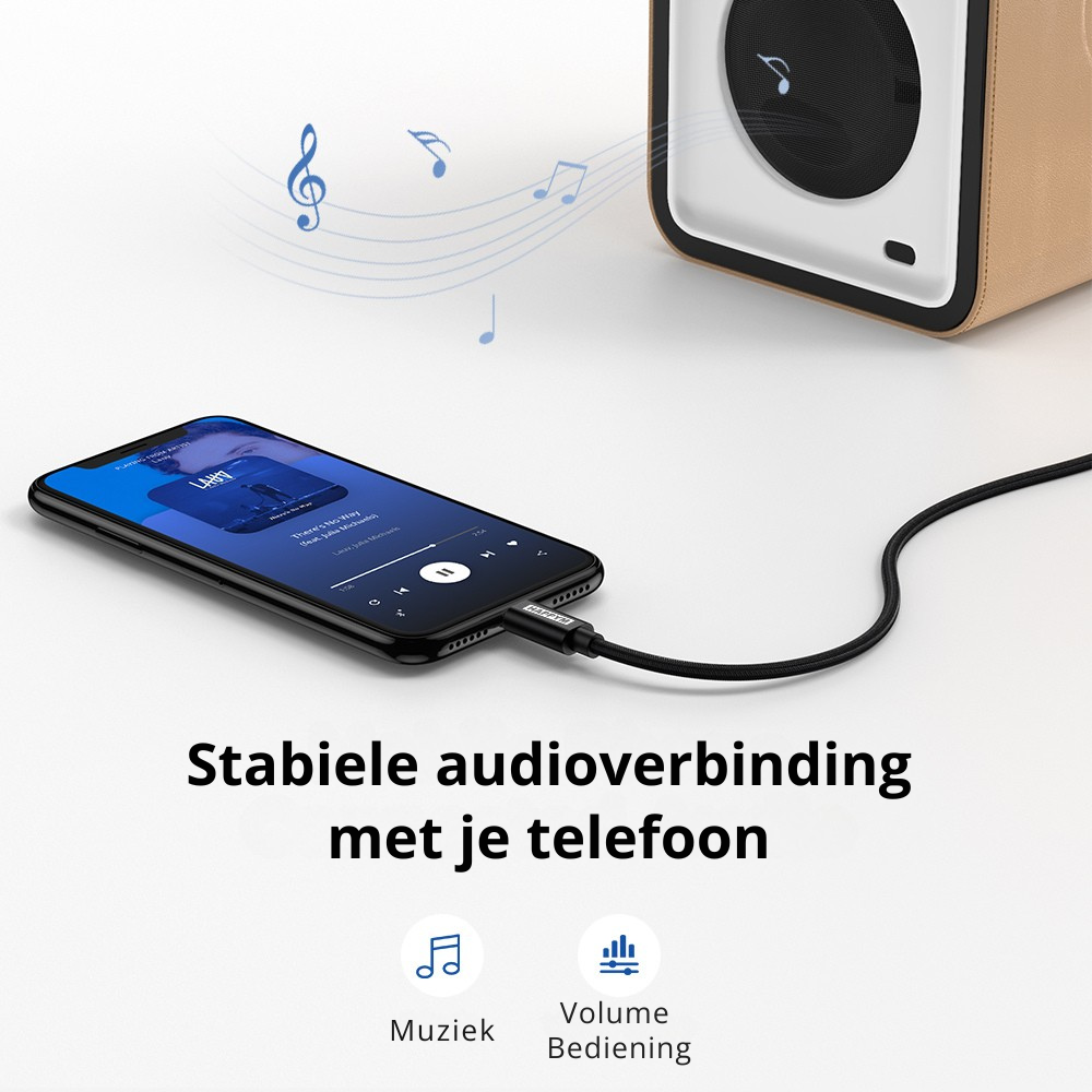 USB-C AUX kabel duurzaam ontwerp