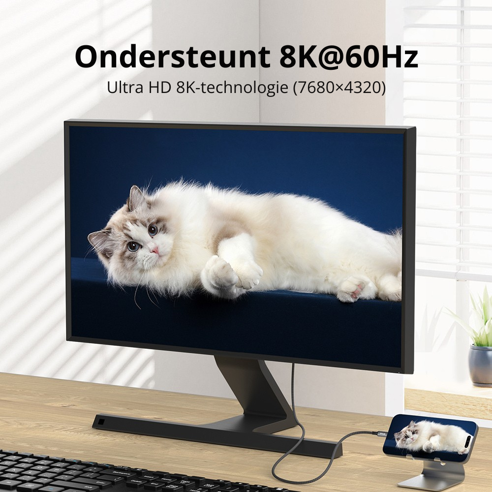 Happym USB-C HDMI 8K compatibiliteit MacBook en laptop