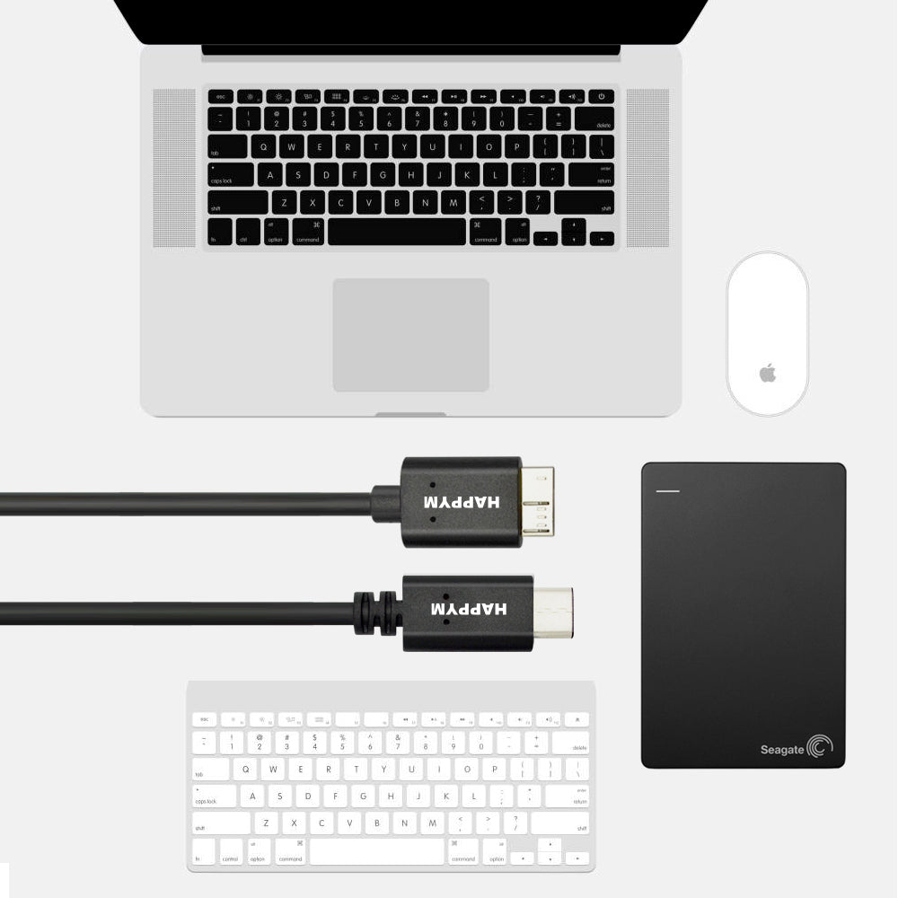 Happym USB-C Micro USB opladen en dataoverdracht