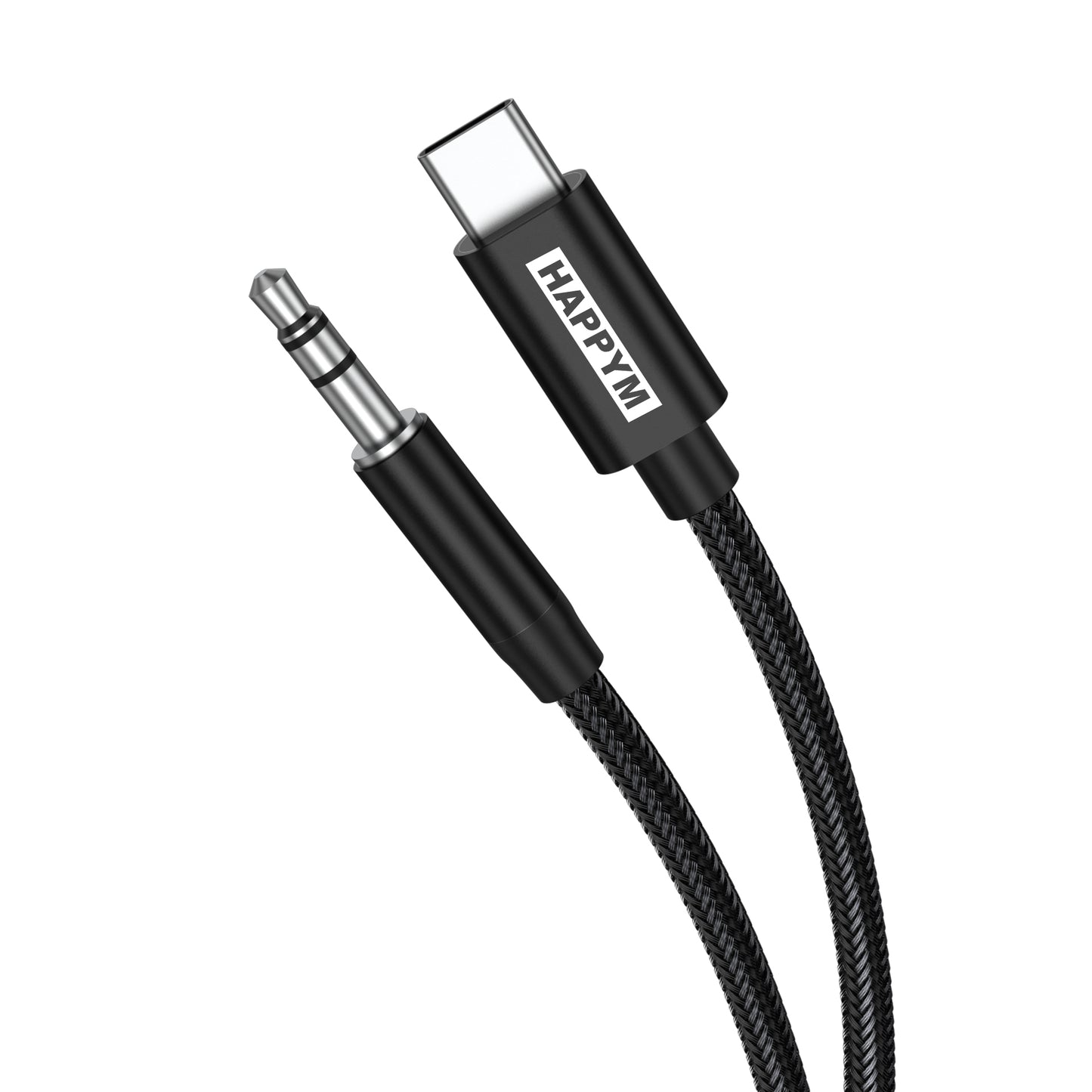 USB-C naar 3.5mm stereo kabel close-up
