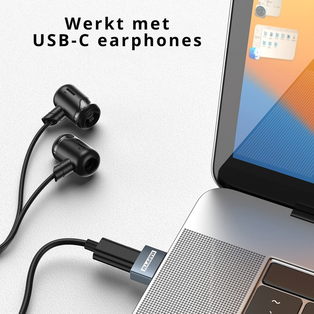 Happym USB-C OTG adapter 3 stuks duurzaam ontwerp