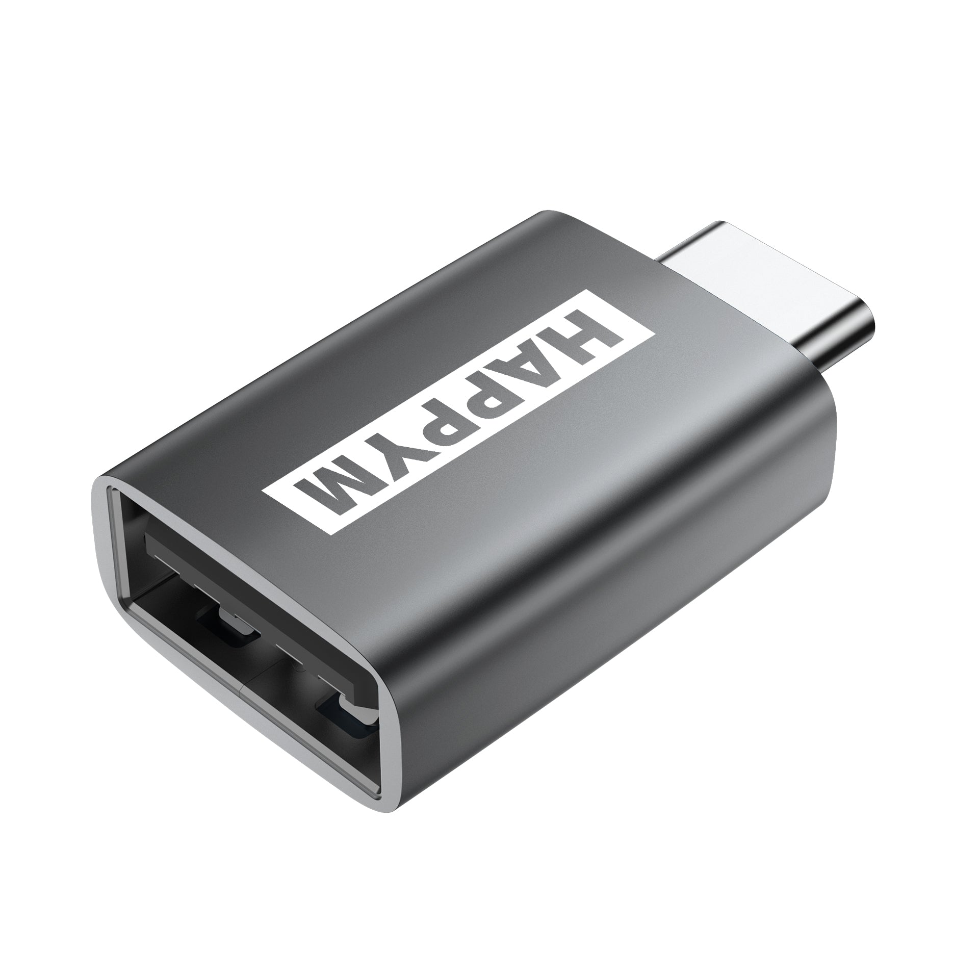 Happym USB-C naar USB-A adapter 2-pack universele compatibiliteit